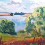 How do paintings reflect emotion through color and style?